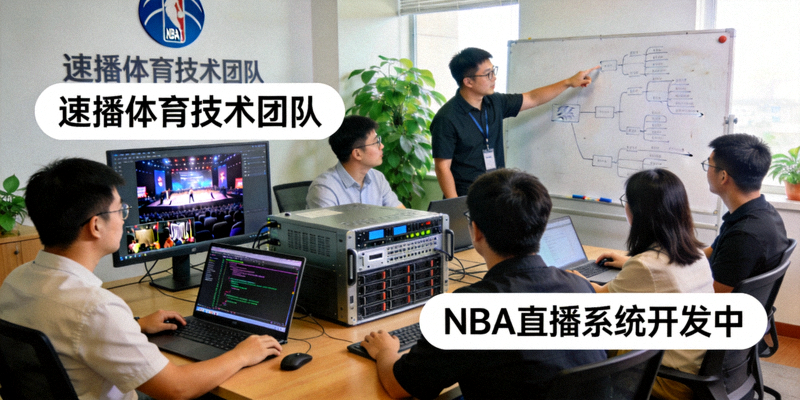 速播体育技术团队开发NBA直播系统的工作照片